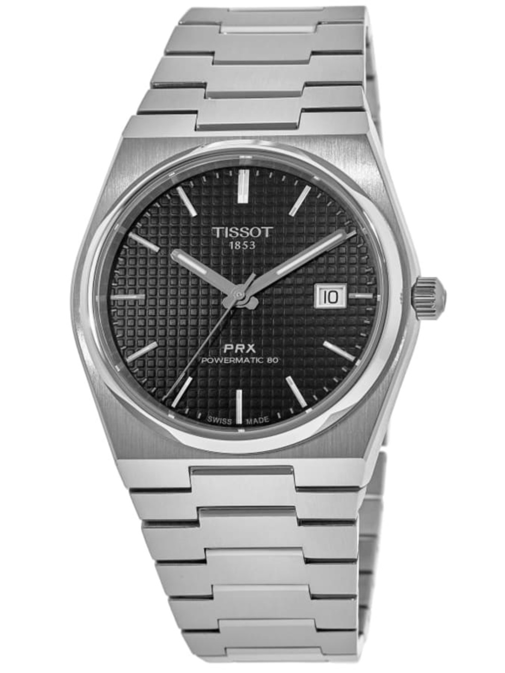 TISSOT PRX Powermatic 80 Automatic Black Dial Steel Men’s Watch